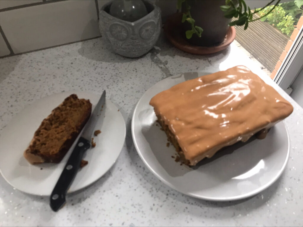 Carrot cake with cream cheese frosting